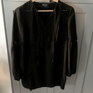 Black tunic style mini dress